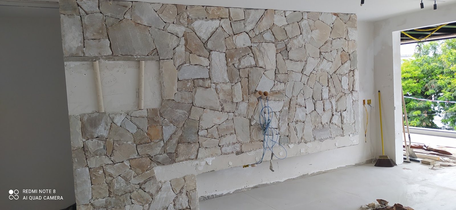 Detalhe de serviço de construção